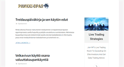 Desktop Screenshot of pankki-opas.com